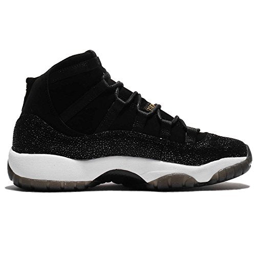 Air Jordan 11 Retro Premium Heiress Negras Stingray Talla 7 - Mujer 852625-030 Negras/Oro-Blancas