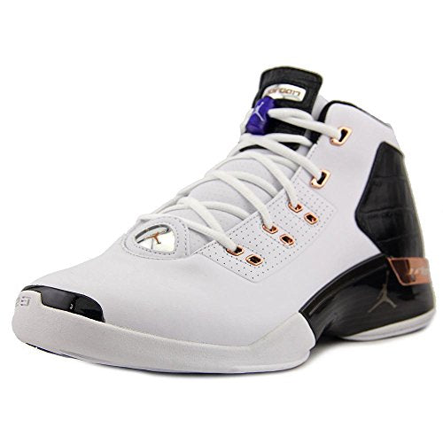 Nike Air Jordan 17 + XVII Retro Cuivre - 832816-122 - Taille 8.5/Taille 10 Blanc/Mtlc Cuivre