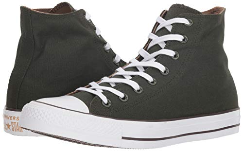 Converse Men's Chuck Taylor All Star 2018 Seasonal High Top Sneaker, Utility Green/Teak/White - Adidas