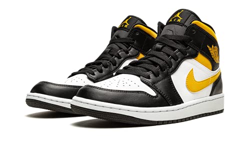Air Jordan 1 Mid White/Pollen/Black Size 11.5 - Men 554724-177 - Jordan