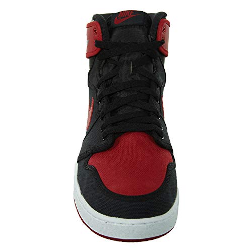 Nike Mens AJ1 Air Jordan 1 KO High OG Bred Black/Varsity Red-White Leather Size 10