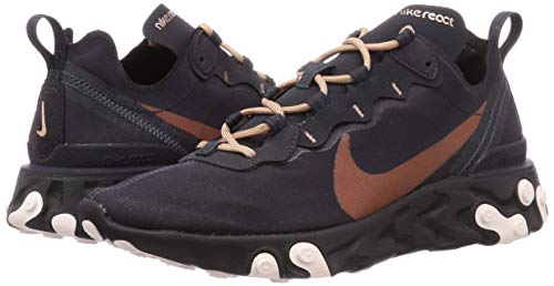 Nike Womens W React Element 55 Oil Grey Ct1186 001 - Size 8W - Nike