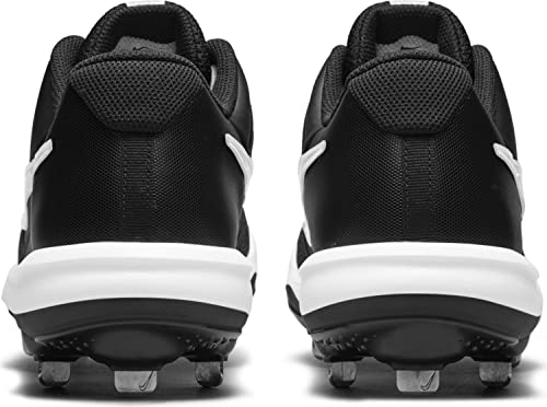 Nike Men's Alpha Huarache Elite 3 Metal Baseball Cleats CT0829-003 5 Black/White - Nike