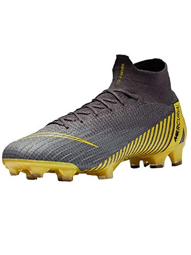 Nike Mercurial Superfly VI 6 Elite FG Crampons Taille 13 - Homme AH7365-070 Gris/Noir/Jaune Football