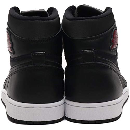 Air Jordan 1 Retro High OG Size 10.5 - Men 555088-060 Black Satin/Gym Red