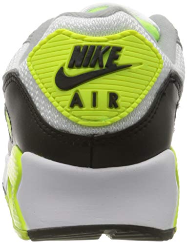 Nike Mens Air Max 90 Running Shoe, Adult, White Particle Grey Volt Black Lt Smoke Grey