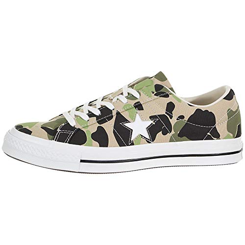 Converse One Star Ox Duck Camo Size 13 - Men 165027C Camouflage Green - Converse