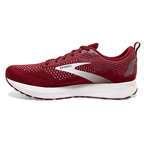Brooks Men's Revel 4 Running Shoe - Maroon/White - Adidas