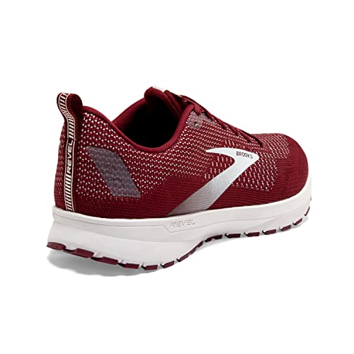 Brooks Men's Revel 4 Running Shoe - Maroon/White - Adidas