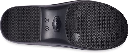 Crocs Women's Neria Pro II LiteRide Clog | Slip Resistant Work Shoes, Black, 8 - Crocs