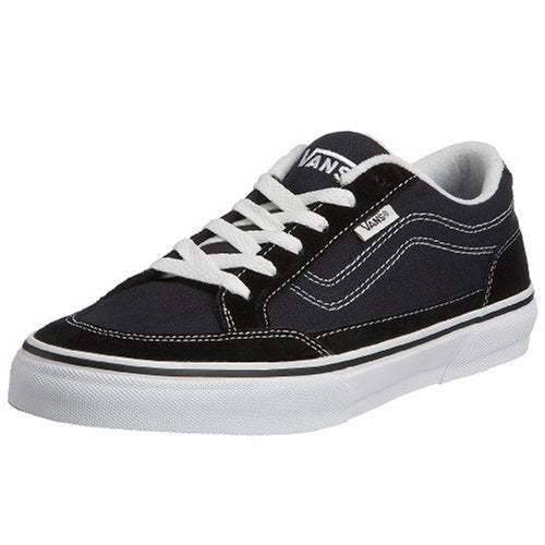 Vans Men Bearcat Sneakers Skate Shoes (12, Black/White) - Vans