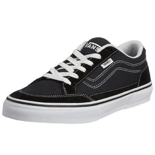 Vans Men Bearcat Sneakers Skate Shoes (12, Black/White)