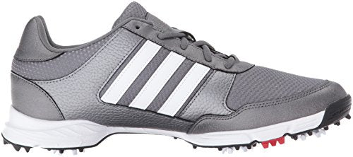 adidas Men's Tech Response Golf Shoe, Iron Metallic/White, 8.5 M US - Adidas