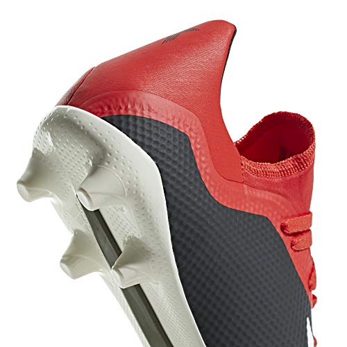 adidas Men's X 18.3 Firm Ground, Black/Off White/Grey, 6.5 M US - Adidas