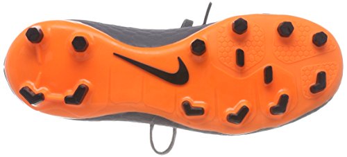 Nike Men's Phantom 3 Academy DF FG Soccer Cleat (11 D(M) US, Dark Grey/Total Orange/White) - Nike