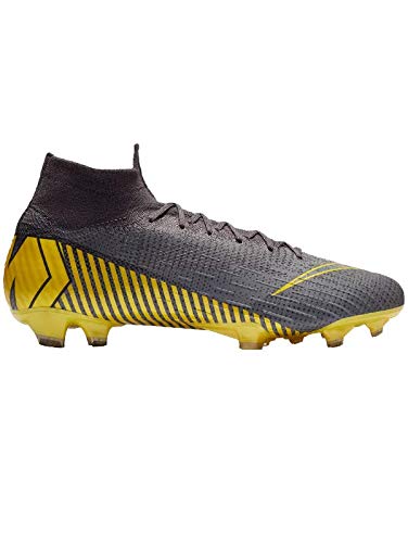 Nike Mercurial Superfly VI 6 Elite FG Cleats Size 13 - Men AH7365-070 Grey/Black/Yellow Soccer