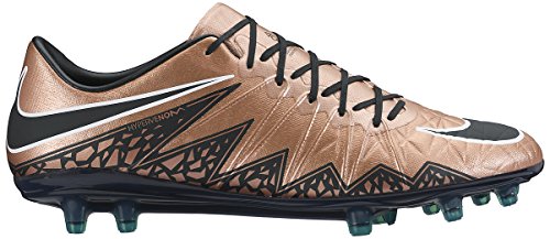 NIKE Hypervenom Phinish II FG 749901 903 Hombre Talla 40 Metalizado Rojo Bronce/Verde Resplandor/Negro