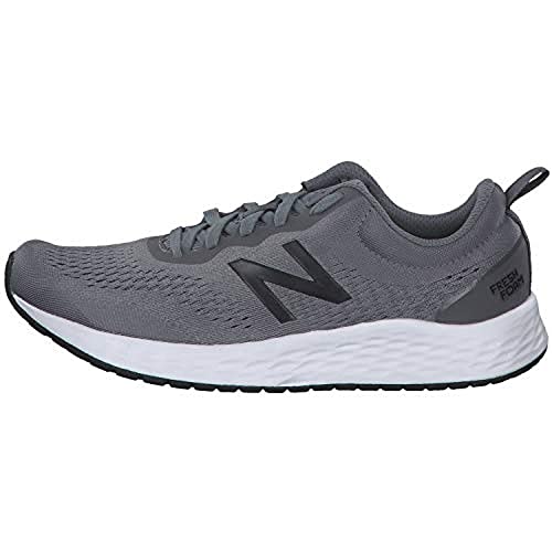 New Balance Men's Fresh Foam Arishi V3 Running Shoe, Gunmetal/Steel/Black, 8