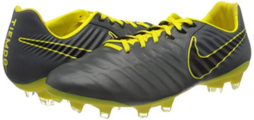 Nike Soccer Legend 7 Pro Fg Size 13 - Men AH7241-070 GreyBlack/Opti-Yellow - Nike