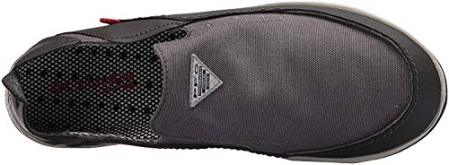 Columbia Men's Bahama Vent PFG Boat Shoe, Waterproof & Breathable, 9 Regular US, Titanium MHW, Bright red - Columbia