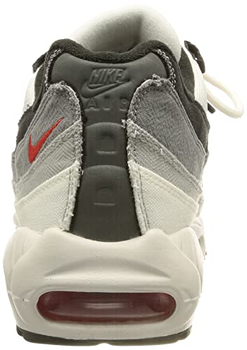 Nike mens Air Max 95 QS shoe, Summit White/Chile Red, 11