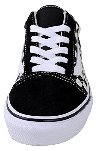 Vans Kids' Primary Check Old Skool Shoes Black 1 - Vans
