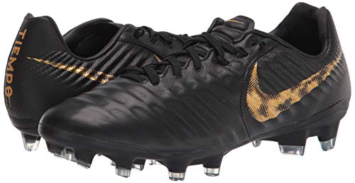 Nike Legend 7 PRO FG Botas de fútbol para hombre Tamaño 8.5 - AH7241-077 Negro/Oro vivo MTLC