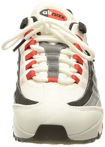 Nike mens Air Max 95 QS shoe, Summit White/Chile Red, 11