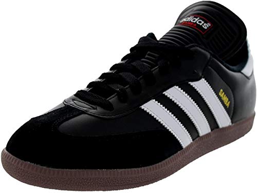 adidas mens Samba Classic Soccer Shoe, Black/White, 14 US