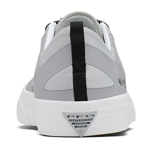 Columbia Men's Bonehead PFG Boat Shoe, Steam/Black, 8 Wide - Columbia