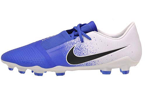 Nike Men's Phantom Venom Pro FG Soccer Cleats - AO8738-104 White/Black/Racer Blue - Nike