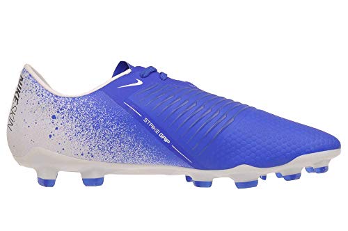 Nike Men's Phantom Venom Pro FG Soccer Cleats - AO8738-104 White/Black/Racer Blue - Nike