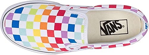 Vans Unisex Authentic Skate Shoe Sneaker Rainbow Checkerboard White 7267