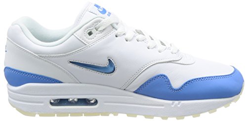 NIKE Hombre Air Max 1 Premium SC Jewel 918354-102 Talla de Hombre Talla 9.5/Talla 12 Blanco Azul