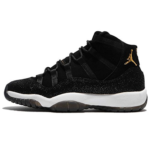 Air Jordan 11 Retro Premium Heiress Black Stingray Size 7 - Women 852625-030 Black/Gold-White