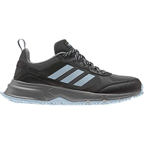 adidas Women's Rockadia Trail 3.0 Wide Running Shoe, core Black/ash Grey/Grey, 8 M US