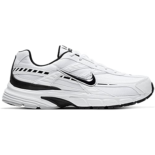 Nike Mens Initiator Marathon Running Shoes, (Size 8.5, White/Black)