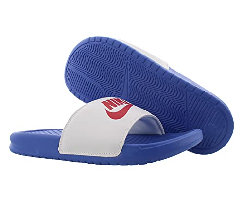 Nike Womens Benassi JDI Slide 343881-410 Size 8, Game Royal University Red White - Nike
