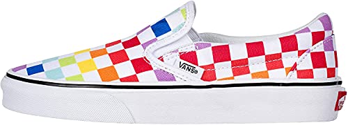 Vans Unisex Authentic Skate Shoe Sneaker Rainbow Checkerboard White 7267