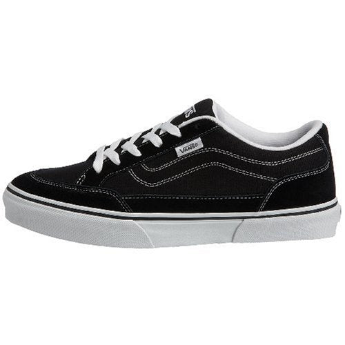 Vans Men Bearcat Sneakers Skate Shoes (12, Black/White) - Vans