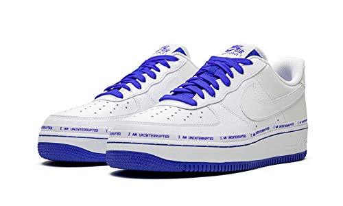 Uninterrupted x Nike Air Force 1 '07 MTAA QS - CQ0494-100 - Men's Size 9.5 - White /Blue