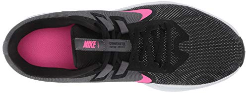 Nike Women's Downshifter 9 Sneaker, Black/Laser Fuchsia-Dark Grey, 8.5 Regular US