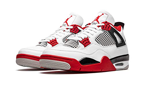 Air Jordan 4 Retro Fire Red 2020 Size 14 - Men DC7770-160 White/Fire Red/Black - Jordan