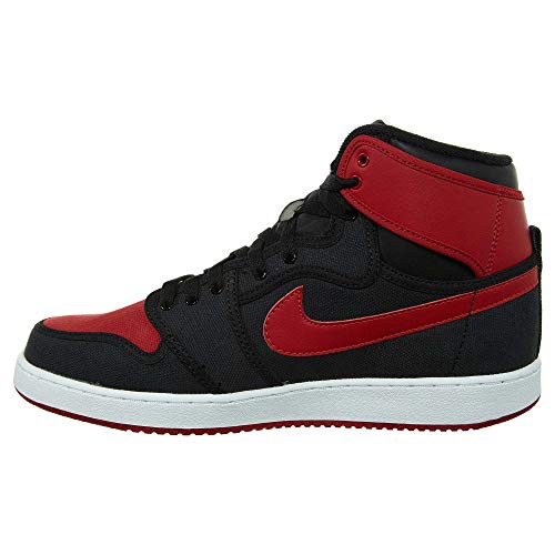 Nike Mens AJ1 Air Jordan 1 KO High OG Bred Black/Varsity Red-White Leather Size 10 - Nike