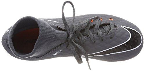Nike Men's Phantom 3 Academy DF FG Soccer Cleat (11 D(M) US, Dark Grey/Total Orange/White)
