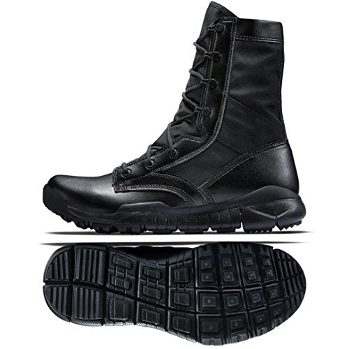 Nike SFB Botas tácticas de policía de campo especial de cuero negro de 6" para hombre 329798-002