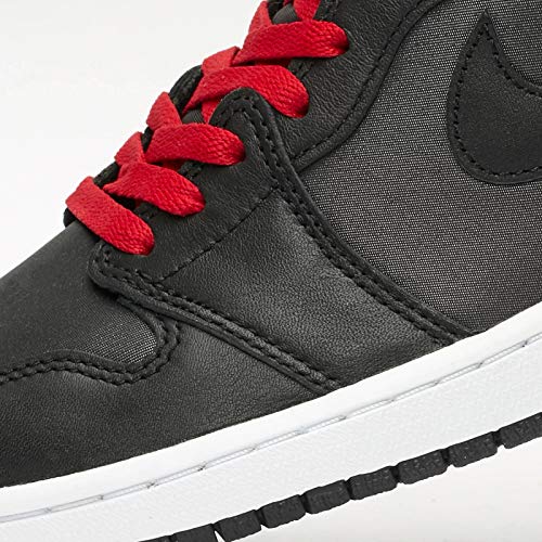 Air Jordan 1 Retro High OG Size 10.5 - Men 555088-060 Black Satin/Gym Red
