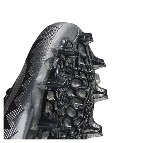 Nike Men's Alpha Menace Pro Mid Football Cleats-Metallic Silver/Black - Nike