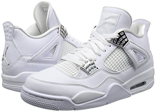 Air Jordan 4 Retro Pure Money 2017 Size 12.5 Men 308497 100 White/Silver - Jordan
