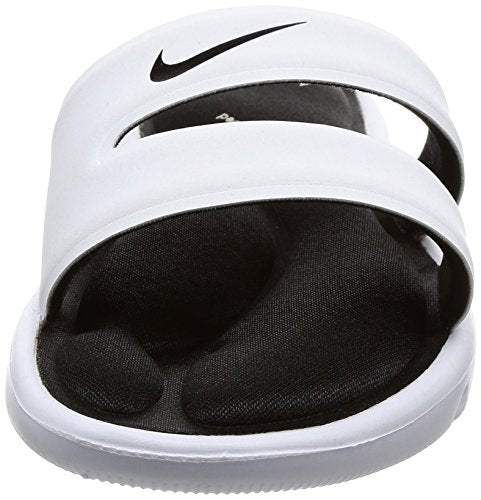 Nike Women's Ultra Comfort Slide Athletic Sandal, White/Black, 8 B(M) US